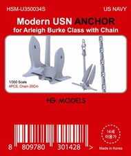 US Navy Modern Anchor for Arleigh Burke Class with Chain #HSMU350034U