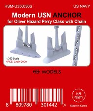  HS Models  1/350 US Navy Modern Anchor for Oliver Hazard Perry Class with Chain HSMU350036U