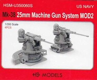 HS Models  1/350 US Navy Mk.38 25mm Machine Gun System Mod2 HSMU350060U