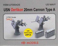 USN Oerlikon 20mm Cannon Type A #HSMU700042U