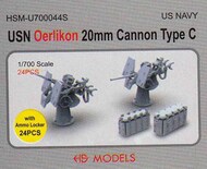  HS Models  1/700 USN Oerlikon 20mm Cannon Type C HSMU700044U