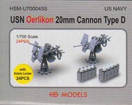  HS Models  1/700 USN Oerlikon 20mm Cannon Type D HSMU700045U