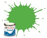  Humbrol  NoScale 14ml. Enamel Gloss Signal Green Tinlets HMB208