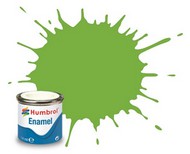 Humbrol  NoScale 14ml. Enamel Gloss Lime Green Tinlets HMB38
