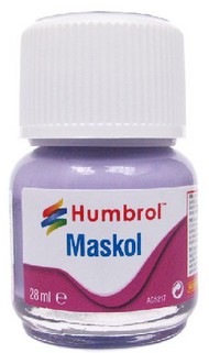  Humbrol  NoScale 28ml. Bottle Maskol Rubber Masking Liquid HMB5217