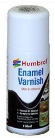  Humbrol  NoScale 150ml Enamel Gloss Clear Poly Coat Spray HMB6997