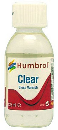  Humbrol  NoScale 125ml. Bottle Clear Gloss Varnish HMB7431