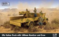 3Ro Italian Truck with 100mm Howitzer and Crew Figures (4 figures included) #IBG35065
