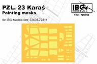  IBG Models  1/72 PZL P.23 Karas - canopy PAINTING MASKS IBG72M003