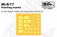 Mil Mi-17 canopy frame paint masks #IBG72M006