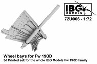  IBG Models  1/72 Wheel bays for Focke-Wulf Fw.190D family (3D-printed ) IBG72U006