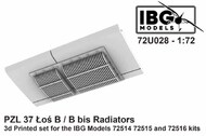  IBG Models  1/72 Radiators for PZL-37  B/B bis (3d printed) IBG72U028