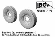  IBG Models  1/72 Bedford QL Wheels (Pattern 1 Good Year TRACTION ) - 3D-printed IBG72U029