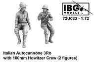 Italian Autocannone 3Ro with 100mm Howitzer Crew #IBG72U033