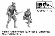 Polish Artillerymen - 75mm Field Gun Crew Set 2 #IBG72U042