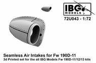 Seamless Air Intakes for Focke-Wulf Fw.190D-11/Fw-190D-12/Fw-190D-13 #IBG72U043