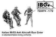 Italian 90/53 Anti Aircraft Gun Crew in standard uniforms #IBG72U074