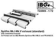 Supermarine Spitfire Mk.I-Mk.V and PR Type A/B/C/E exhaust (standard) #IBG72U085