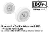 Supermarine Spitfire Wheels with IJ13 Tyres and Hub Covers #IBG72U096