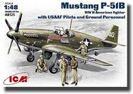 P-51B w/USAAF Pilots and Ground Personnel #ICM48125