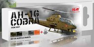 Acrilyc paint set for ICM Bell AH-1G Cobra US Attack Helicopter #ICM3001
