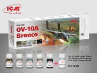Acrylic Paint set for North-American/Rockwell OV-10D Bronco #ICM3008