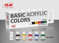 Basic Acrylic Paints Colours. #ICM3010