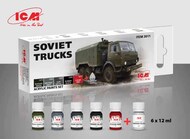 Acrylic Paint set for Soviet trucks. Soviet Six-Wheel Army Truck #ICM3011