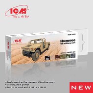 Humvee. US military cars acrylic paint set #ICM3059