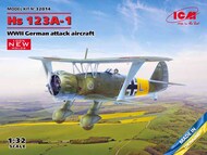 Henschel Hs.123A-1, WWII German attack aircraft (100% new molds) NEW - IV quarter - Pre-Order Item #ICM32014
