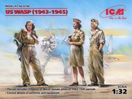  ICM Models  1/32 US WASP (1943-1945) (3 figures femail pilot's 1943-1945) (100% new molds) ICM32108