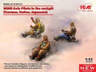  ICM Models  1/32 WWII Axis Pilots in the cockpit (German, Italian, Japanese) ICM32111