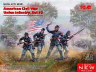  ICM Models  1/35 American Civil War Union Infantry. Set #2 ICM35023