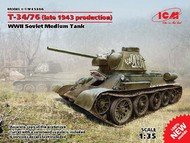  ICM Models  1/35 WWII Soviet T-34/76 Late 1943 Production Medium Tank ICM35366