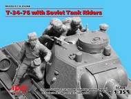  ICM Models  1/35 Soviet T-34/76 with 4  Soviet Tank Riders ICM35368