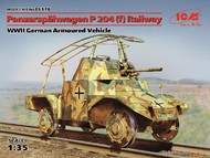WWII German Panzerspahwagen P204(f) Railway Armored Vehicle #ICM35376