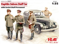 Kapitan Saloon Staff Car with Soviet Staff #ICM35477