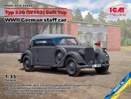  ICM Models  1/35 Typ 320 (W142) Cabriolet Soft Top, WWII German staff car NEW - III quarter *new parts ICM35542