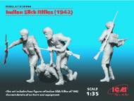 Indian Sikh Rifles 1942 Figure Set (4) #ICM35564