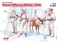  ICM Models  1/35 Finnish Riflemen Winter 1940 (3 w/reindeer) ICM35566