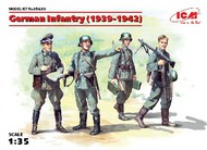 German Infantry (4) w/Weapons & Equipment 1939-42 #ICM35639