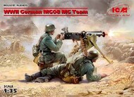  ICM Models  1/35 WWII German MG08 MG Team (2) (New Tool) ICM35645