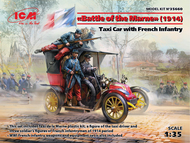  ICM Models  1/35 Taxi Car w/French Infantry Battle of the Marne 1914 ICM35660
