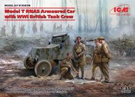Model T RNAS Armoured Car with WWI British Tank Crew #ICM35670