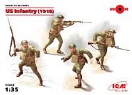  ICM Models  1/35 WWI US Infantry 1918 (4) ICM35693