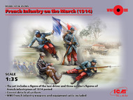  ICM Models  1/35 French Infantry on the March 1914 (4) (New Tool) ICM35705