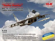  ICM Models  1/72 'Radar Hunter', Mikoyan MiG-29 '9-13' Ukrainian Fighter with HARM missiles ICM72143