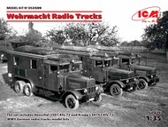  ICM Models  1/35 Wehrmacht Radio Trucks (Henschel 33D1 Kfz.72, Krupp L3H163 Kfz.72) Diorama Set ICMDS3509