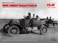 WWI ANZAC Desert Patrol (Model T LCP, Utility, Touring) Diorama Set #ICMDS3510