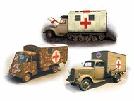  ICM Models  1/35 'Sankas' WWII Wehrmacht Ambulance Trucks - Pre-Order Item ICMDS3523